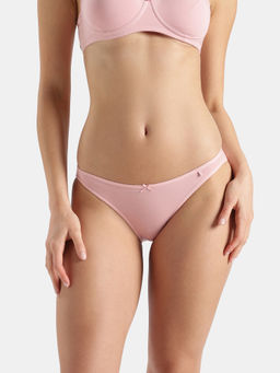 Jockey - Ss02 Women Super Combed Cotton Elastane Low Waist Bikini-Crush N Blush