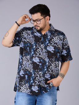 UNSIZED - Men Black Printed Casual Shirt