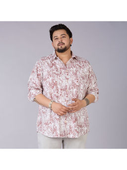 UNSIZED - Men White Printed Casual Shirt