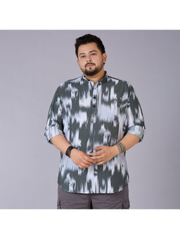UNSIZED - Men Green Tie & Dye Casual Shirt