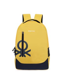 United Colors of Benetton - Sable 19L Polyester Non Laptop Backpack for Unisex-Yellow (M)