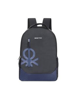 United Colors of Benetton - Sable 19L Polyester Non Laptop Backpack for Unisex-Black (M)