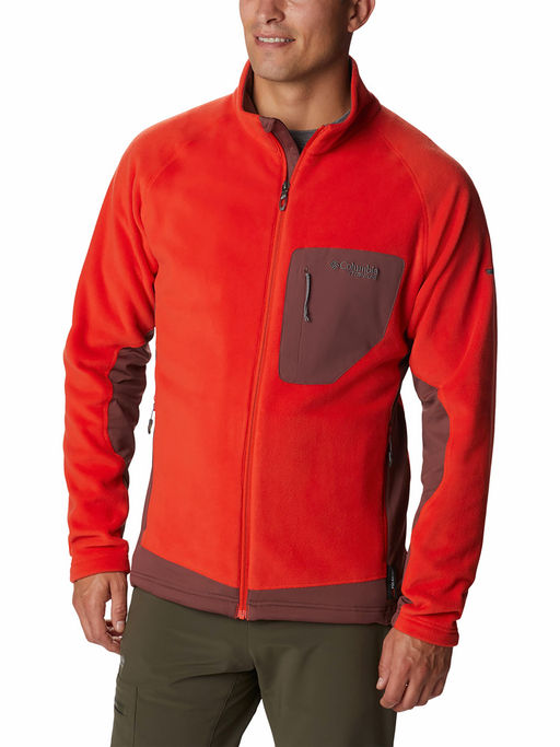 Columbia Fleece Pullover Orange Columbia 1/4 Zip Fleece Light