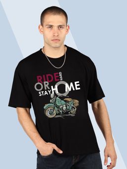 CHKOKKO - Printed Oversized T-Shirt-Black