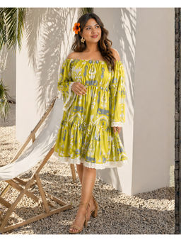 FREO - Green SIP Happens Dress