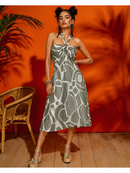 FREO - Olive Tropic Like It’s Knot Dress