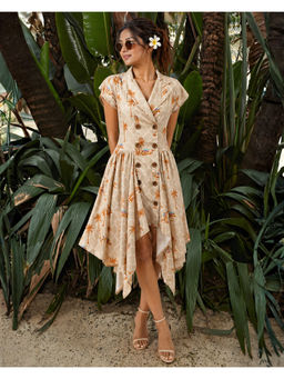 FREO - Beige Safari So Good Dress
