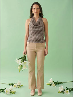 AMAGYAA - Brown Everyday Chic Top