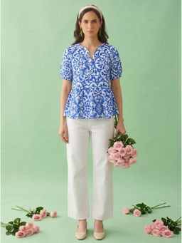 AMAGYAA - Blue Classic Vibe Top