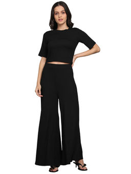 Saffe - Black Loose Fit Solid Co-Ord Set