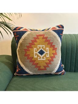 LUSHLYF - Kilim Tribal Jacquard Cushion Cover - Multi-Color