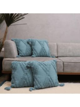 LUSHLYF - Ocean Breeze Tufted Cushion Cover - Green (Pack of 4)