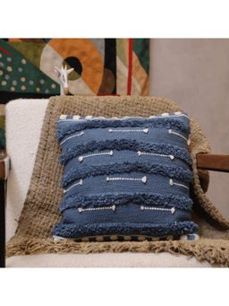 LUSHLYF - Blue Horizon Tufted Cushion Cover - Blue