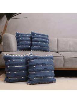 LUSHLYF - Blue Horizon Tufted Cushion Cover - Blue (Pack of 4)
