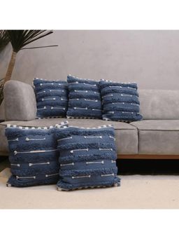 LUSHLYF - Blue Horizon Tufted Cushion Cover - Blue (Pack of 5)