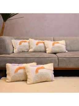 LUSHLYF - Rainbow Horizon Tufted Cushion Cover - White (Pack of 5)