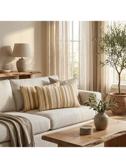 Ellementry - Melange Striped Cushion Cover (Pack of 2)