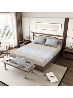Sparsh - Geometric Bedsheet with 2 Pillow Cover (Double)