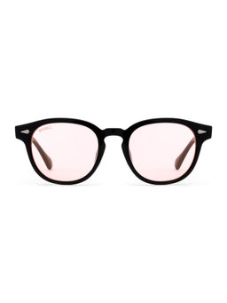 MAGNEQ - Black Round Sunglasses with Soft Pink Lenses -5095/S C5