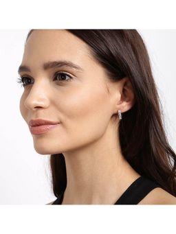 Yellow Chimes - Crystals from Swarovski White Crystal Hoop