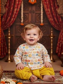 A.T.U.N. - Baby Boys Pure Cotton Kurta and Dhoti