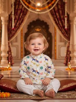 A.T.U.N. - Baby Boys Pure Cotton Kurta and Dhoti