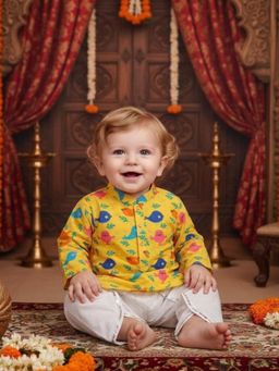 A.T.U.N. - Baby Boys Pure Cotton Kurta and Dhoti