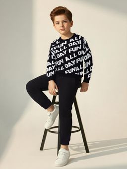 max - Boys Typographic Knit Sweater