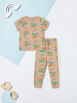 max - Boys Printed T-shirt and Pyjama