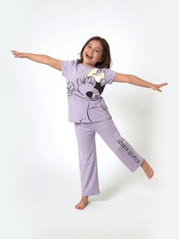 max - Girls Minnie Mouse Print T-shirt and Pyjama