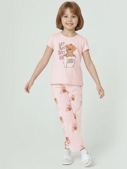 max - Girls Printed T-shirt and Pyjama