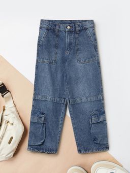 max - Boys Washed Cargo Jeans