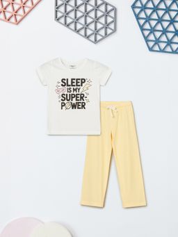 max - Girls Striped T-shirt and Pyjama