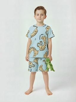 max - Boys Printed T-shirt and Shorts