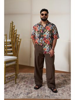 Snitch - X BISMIL Multicolour Floral Half Sleeves Relaxed Shirt for Men