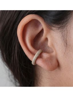 ANUSHKA JAIN JEWELLERY - Silver Pave Ear Cuff