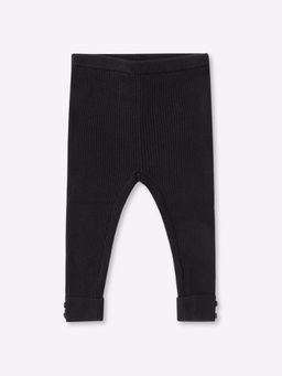 GAP - Girl Black Textured Slim Fit Leggings