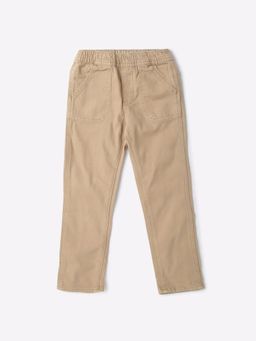 GAP - Boys Beige Mid-Rise Straight Fit Jeans
