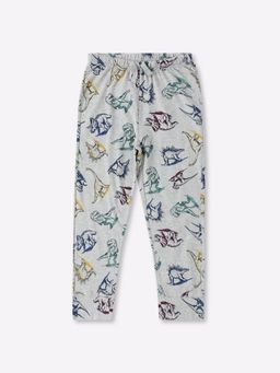 GAP - Boys Grey Printed Mid-Rise Joggers