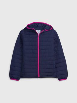 GAP - Girls Navy Blue Hooded Puffer Jacket