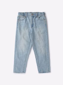 GAP - Girls Blue Mid-Rise Baloon Fit Jeans
