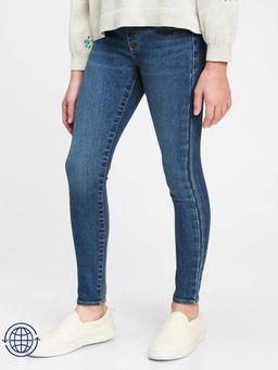 GAP - Girls Blue Mid-Rise Slim Fit Jeans