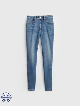 GAP - Girls Blue Mid-Rise Slim Fit Jeans