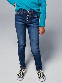 GAP - Girls Blue High-Rise Slim Fit Jeans
