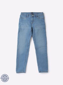 GAP - Girls Blue Mid-Rise Skinny Fit Jeans