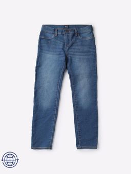 GAP - Girls Blue Mid-Rise Skinny Fit Jeans