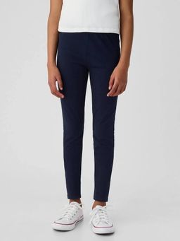 GAP - Girls Navy Blue Mid-Rise Skinny Fit Leggings
