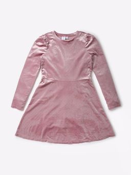 GAP - Girls Lavender Embellished Crew Neck A-Line Dress