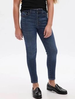 GAP - Girls Blue Mid-Rise Skinny Fit Jeans