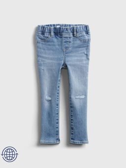GAP - Girls Blue Mid-Rise Slim Fit Jeans